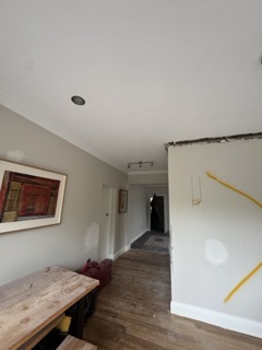 Exposing the internal structural envelope.